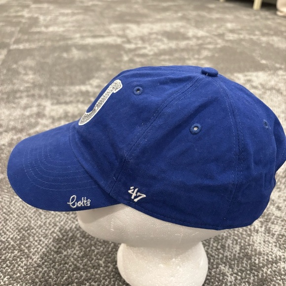 47 Brand Indianapolis Colts Women’s Bling Logo OSFA Blue Hat - Picture 2 of 4